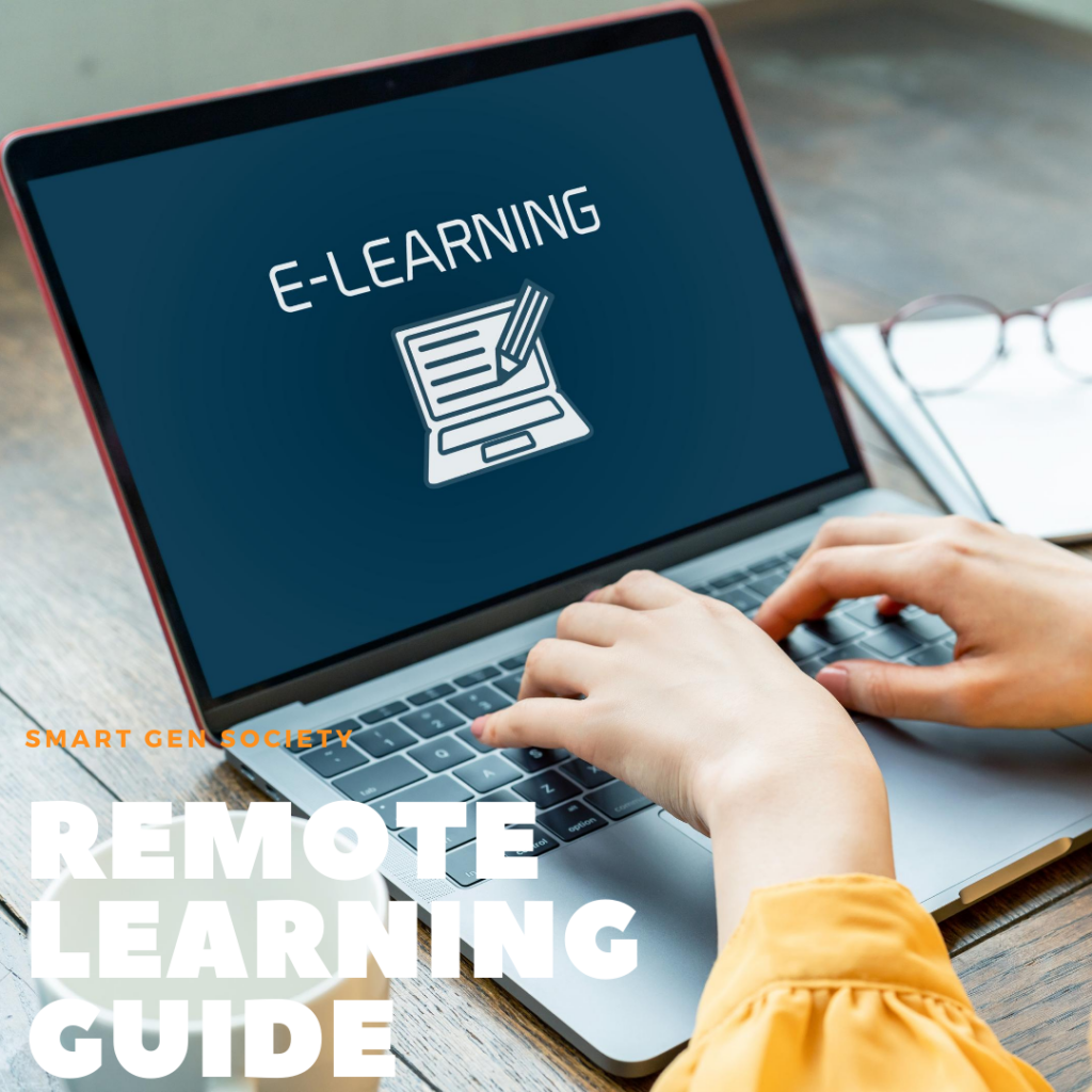 E-Learning mockup on a laptop screen