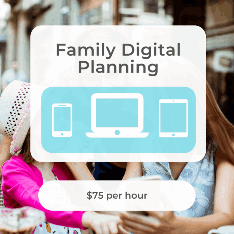 Family Digital Planning at $75 per hour